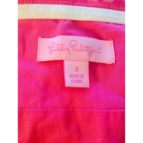 Lilly Pulitzer RAMONA Pink Floral Halter Sundress Dress 2 - Picture 6 of 6